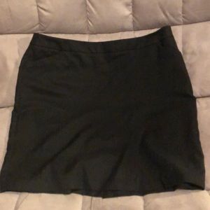 Pinstripe pencil skirt